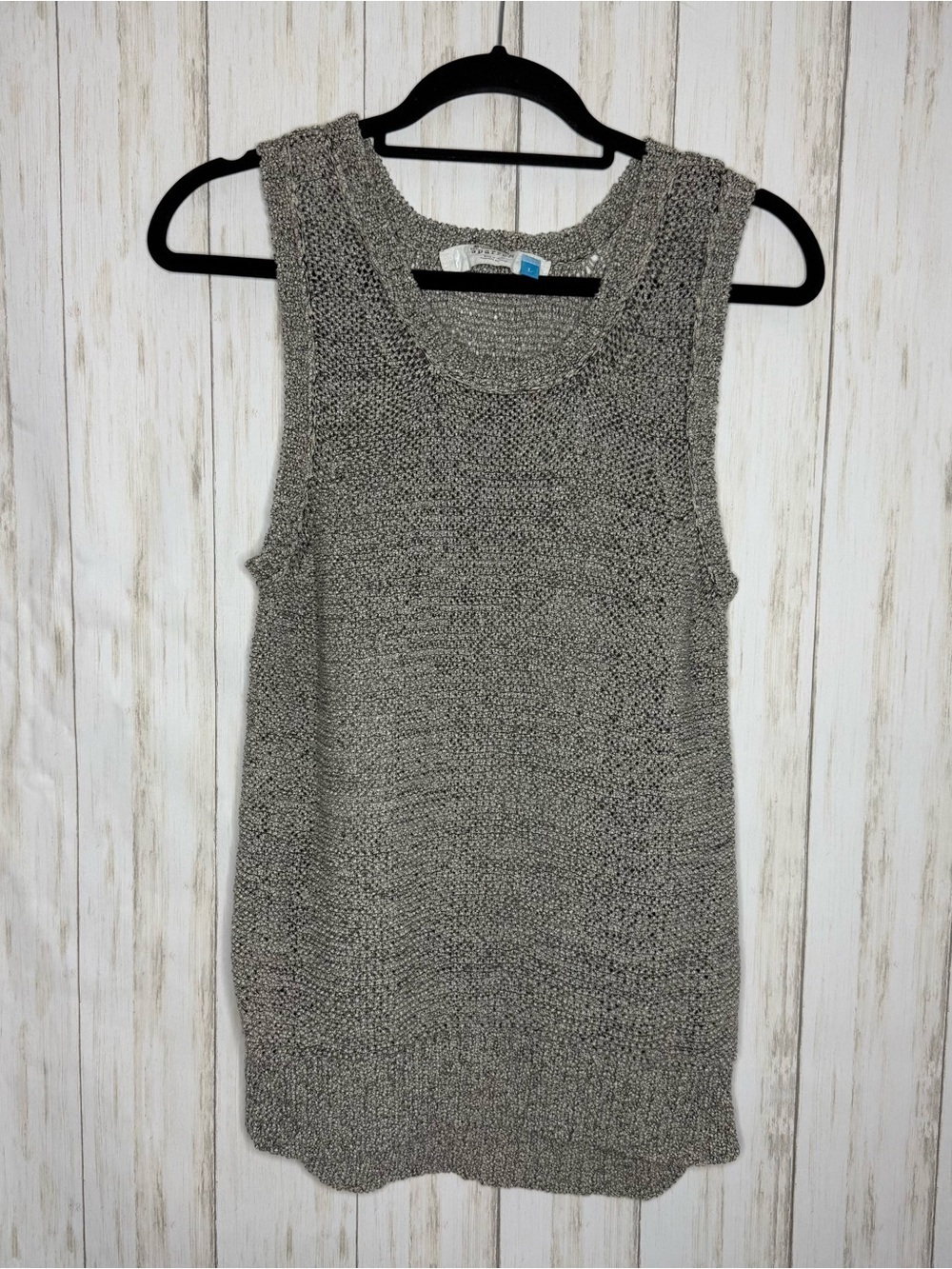 Anthropologie Sparrow Knit Gray Tank Top  Large